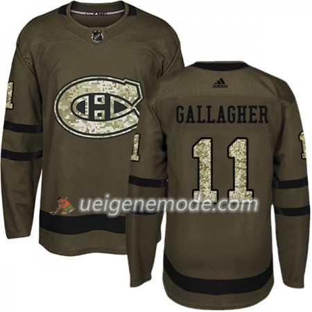 Herren Eishockey Montreal Canadiens Trikot Brendan Gallagher 11 Adidas 2017-2018 Camo Grün Authentic